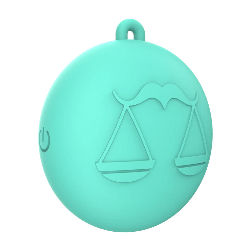 Our Erotic Journey® Zodiac Collection Libra Mini Vibrator - Turquoise