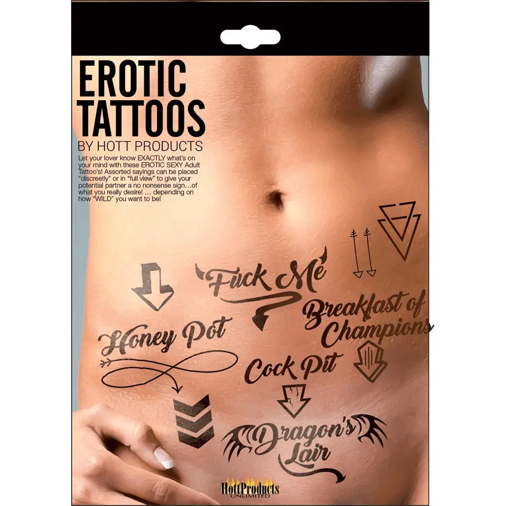 Erotic Temporary Tattoos - 2 Sets - Rolik®