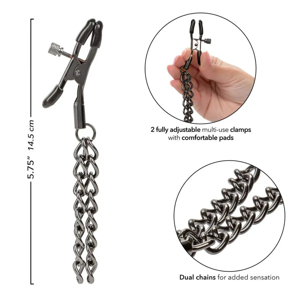 Euphoria Collection Chain Nipple Clamps - Rolik®
