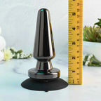 Evolved® Advanced Vibrating Rechargeable Metal Plug - Silver - Butt Plug