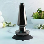Evolved® Advanced Vibrating Rechargeable Metal Plug - Silver - Butt Plug