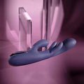 Evolved® Novelties Bow Down Dual-Action G-Spot & Clitoral Rabbit Vibrator Dark Purple