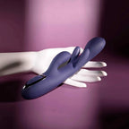 Evolved® Novelties Bow Down Dual-Action G-Spot & Clitoral Rabbit Vibrator Dark Purple