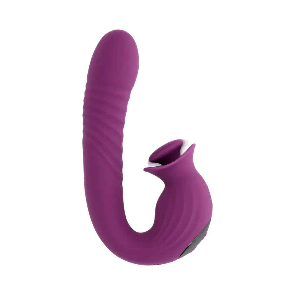 Evolved® Novelties Deep Ecstasy Clitoral & G-Spot Stimulator Purple