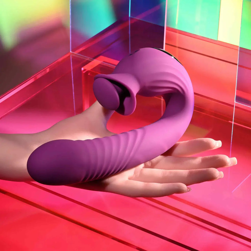 Evolved® Novelties Deep Ecstasy Clitoral & G-Spot Stimulator Purple