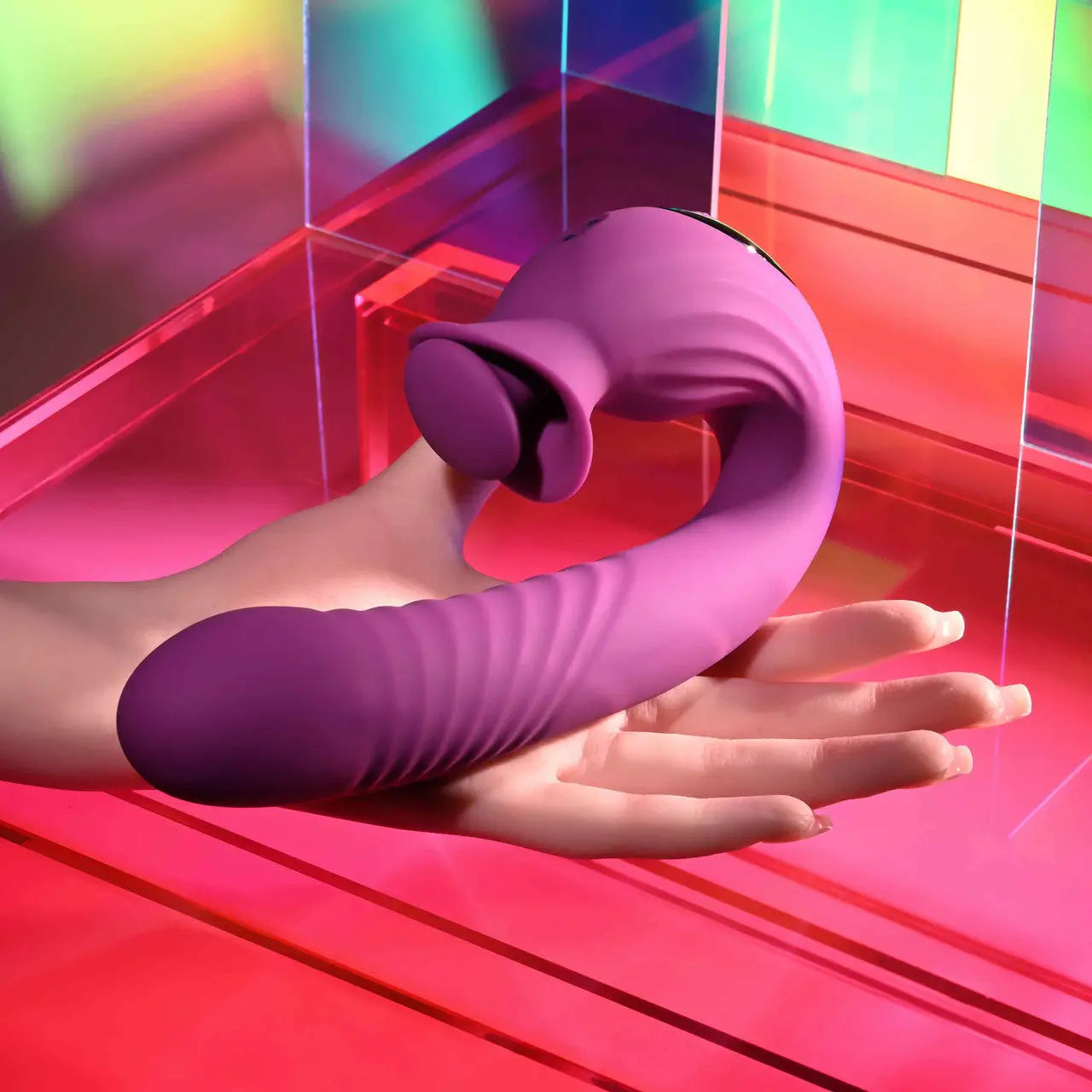 Evolved® Novelties Deep Ecstasy Clitoral & G-Spot Stimulator Purple