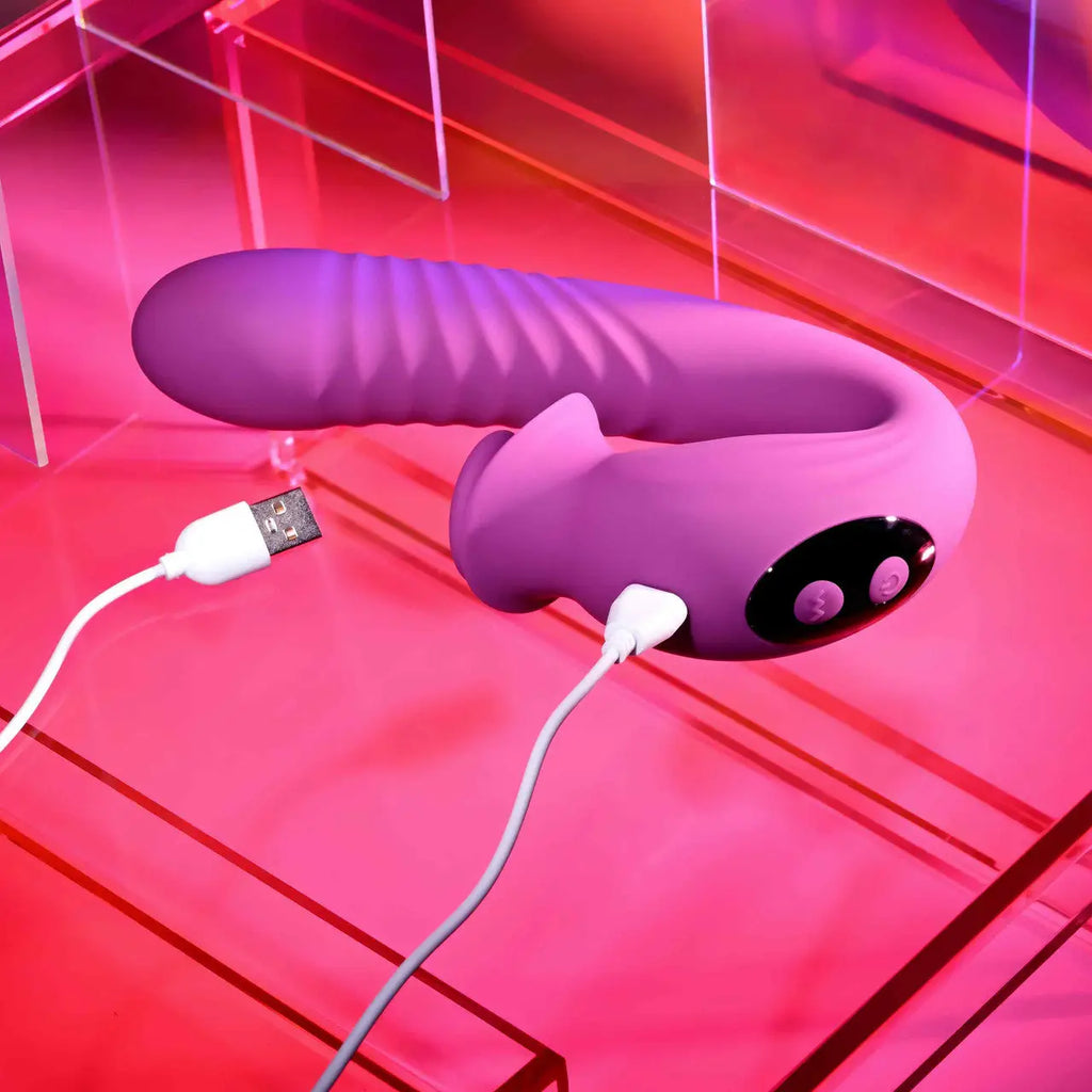 Evolved® Novelties Deep Ecstasy Clitoral & G-Spot Stimulator Purple