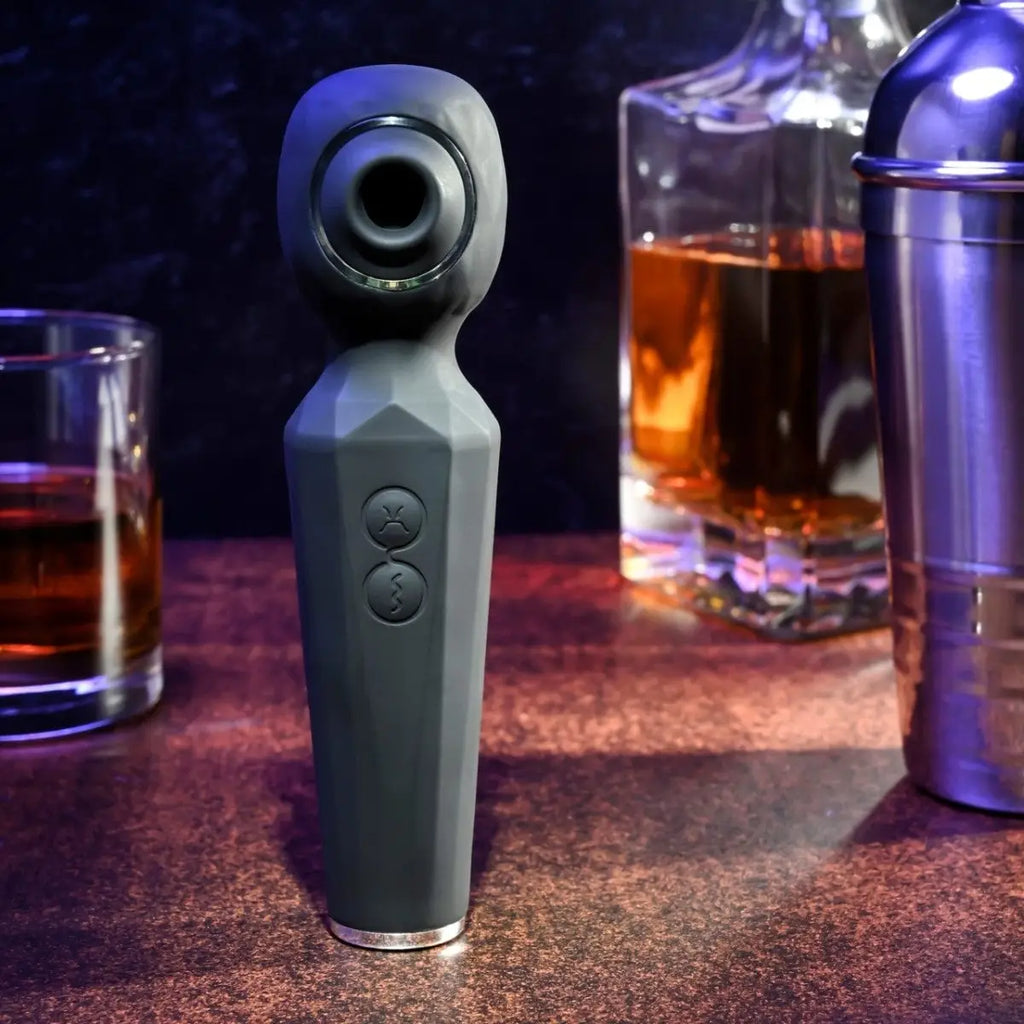 Evolved® Rainbow Sucker Dual Function Wand Vibrator - Rolik®