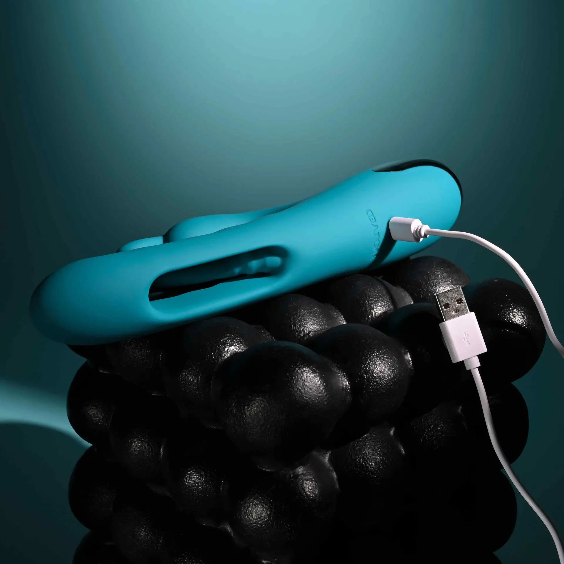 Evolved® Novelties Evolved Bunny Tapper, Triple-Motor Rabbit Vibrator Teal