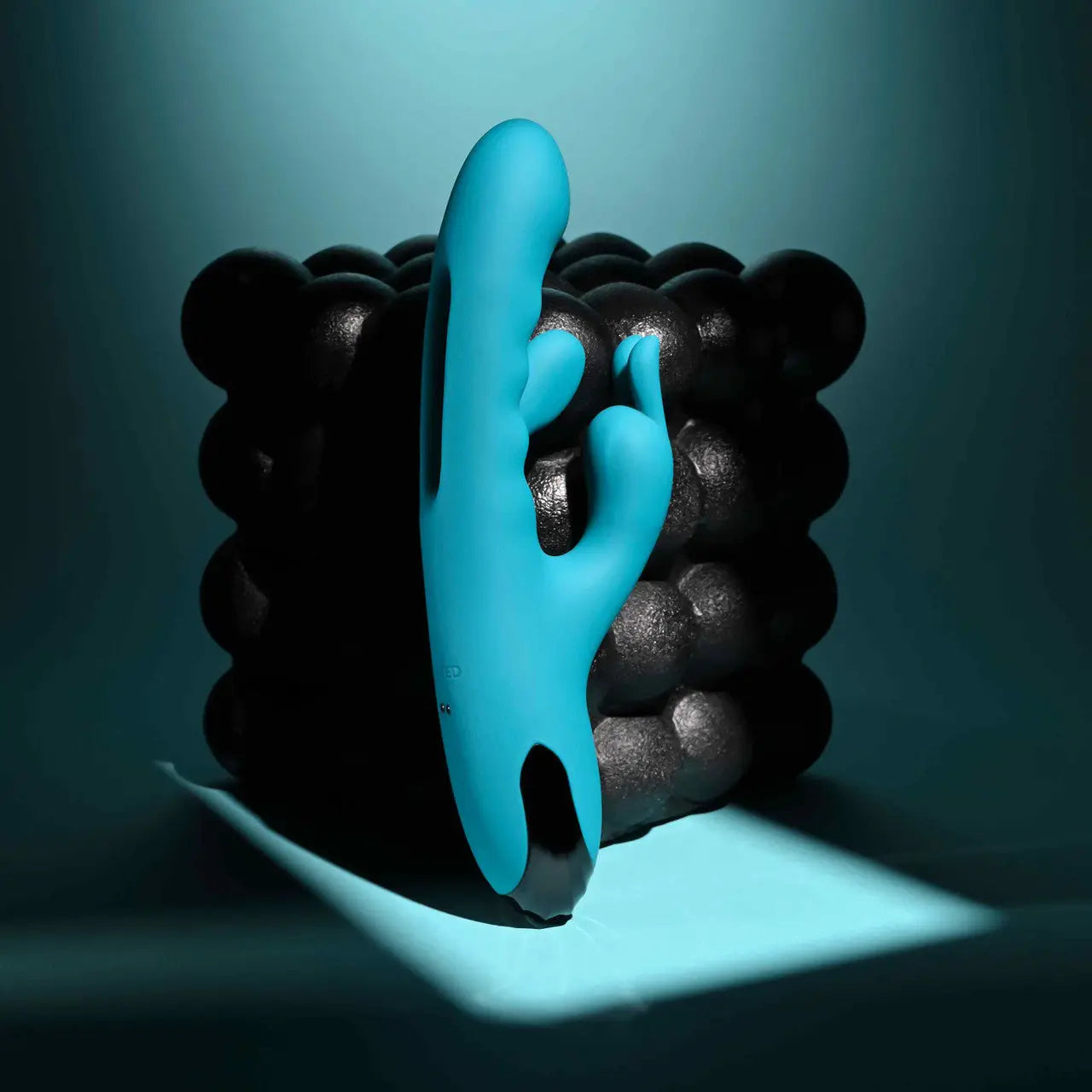 Evolved® Novelties Evolved Bunny Tapper, Triple-Motor Rabbit Vibrator Teal