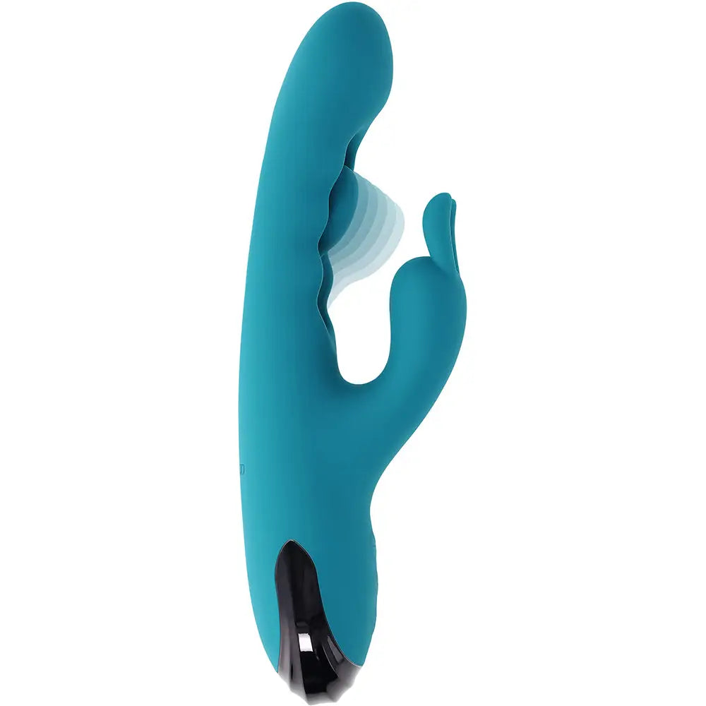 Evolved® Novelties Evolved Bunny Tapper, Triple-Motor Rabbit Vibrator Teal