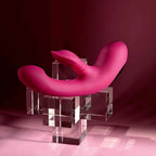 Evolved® Novelties Evolved Gentle Persuasion Come-Hither Rabbit Vibrator Cerise