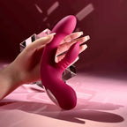 Evolved® Novelties Evolved Gentle Persuasion Come-Hither Rabbit Vibrator Cerise