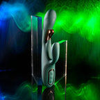 Evolved® Novelties Evolved Golden Goddess G-Spot Flicker Vibrator | Side-to-Side Stimulation & Clitoral Vibe Dark Green