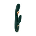 Evolved® Novelties Evolved Golden Goddess G-Spot Flicker Vibrator | Side-to-Side Stimulation & Clitoral Vibe Dark Green
