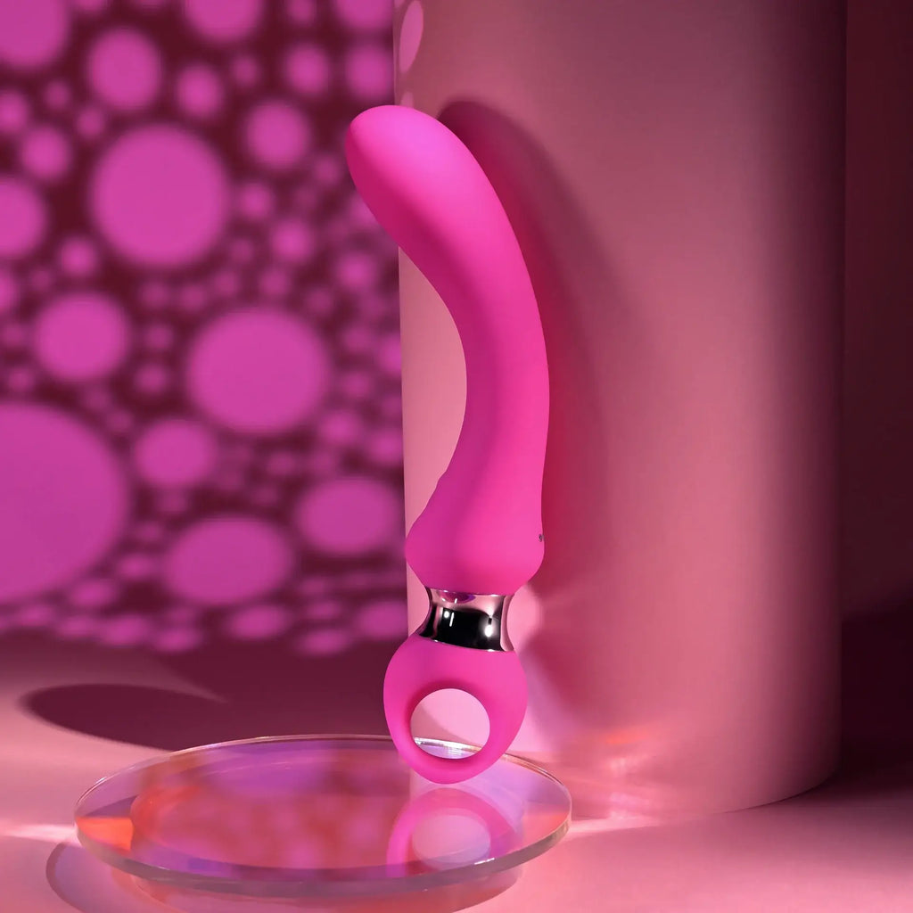Evolved® Novelties Evolved Kiss the Ring Rechargeable G-Spot Vibrator Hot Pink