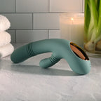 Evolved® Novelties Evolved Rub Me Tender G-Spot & Clitoral Vibrator | Gyrating Thrusting Rotating Sage