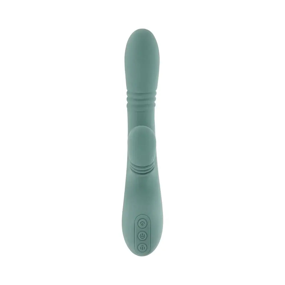 Evolved® Novelties Evolved Rub Me Tender G-Spot & Clitoral Vibrator | Gyrating Thrusting Rotating Sage