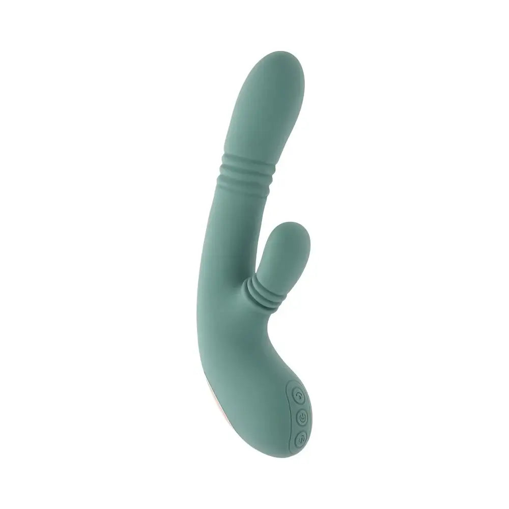 Evolved® Novelties Evolved Rub Me Tender G-Spot & Clitoral Vibrator | Gyrating Thrusting Rotating Sage