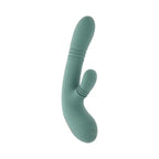 Evolved® Novelties Evolved Rub Me Tender G-Spot & Clitoral Vibrator | Gyrating Thrusting Rotating Sage
