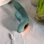 Evolved® Novelties Evolved Rub Me Tender G-Spot & Clitoral Vibrator | Gyrating Thrusting Rotating Sage