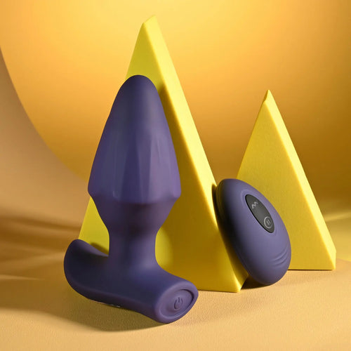 Evolved® Novelties Evolved Starburst Vibrating & Expanding Plug Dark Purple