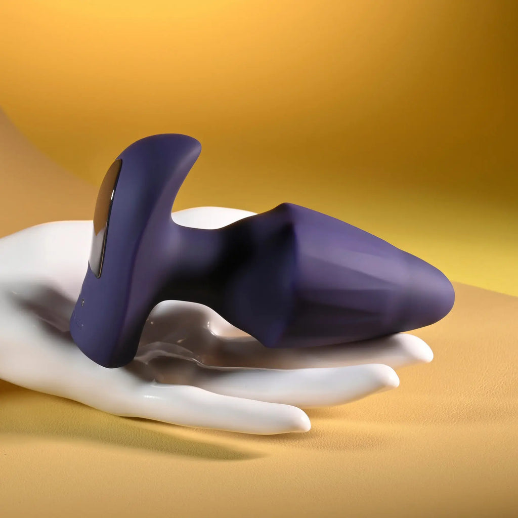 Evolved® Novelties Evolved Starburst Vibrating & Expanding Plug Dark Purple