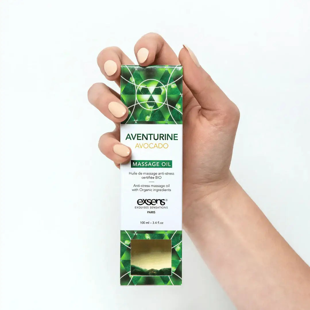 Exsens® Adventurine Avocado Organic Body Oil - 3.4 fl. oz. - Massage
