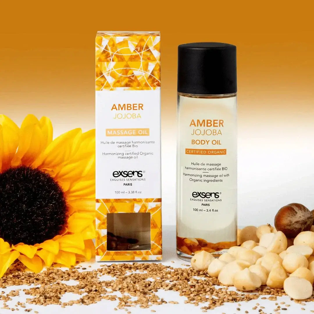 Exsens® Amber Jojoba Organic Body Oil - 3.4 fl. oz. - Massage