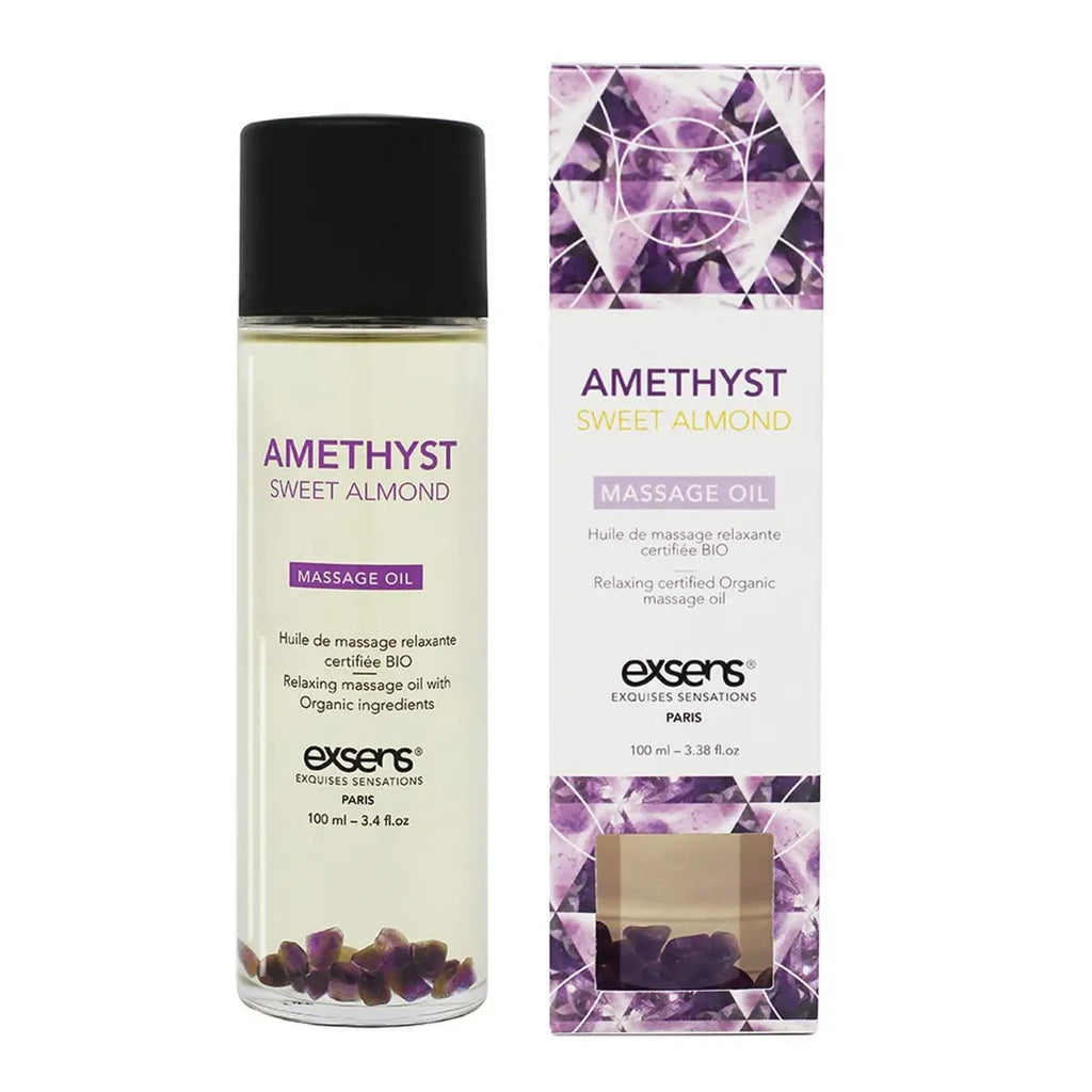 Exsens® Exsens Amethyst Sweet Almond Massage Oil - Organic Relaxing Body 3.4 fl. oz.