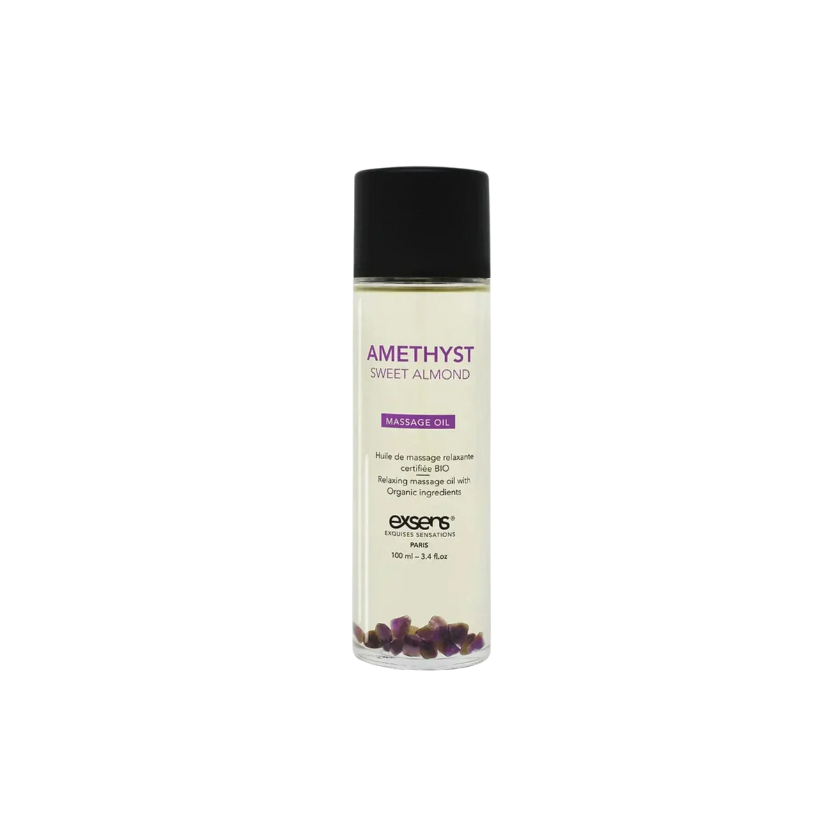 Exsens® Exsens Amethyst Sweet Almond Massage Oil - Organic Relaxing Body 3.4 fl. oz.