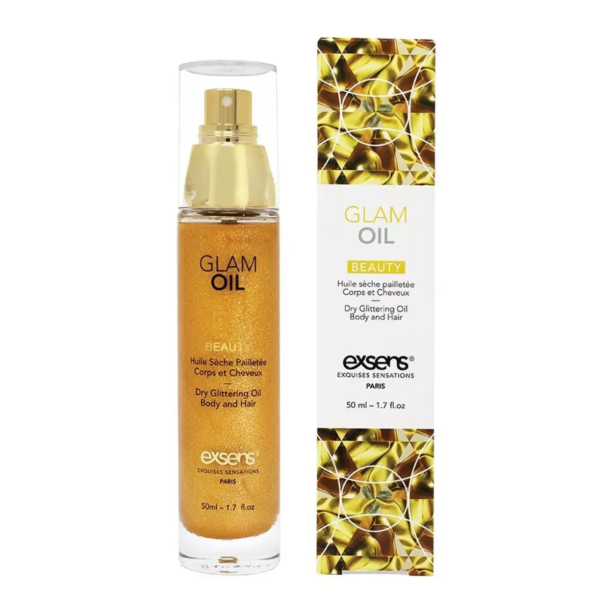 Exsens® Exsens Glam Oil - Glittery Body & Hair with Sweet Almond 1.7 fl. oz.