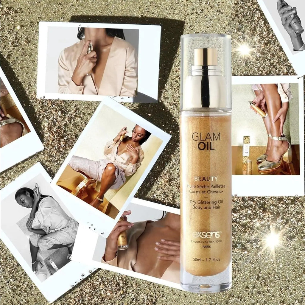 Exsens® Exsens Glam Oil - Glittery Body & Hair with Sweet Almond 1.7 fl. oz.