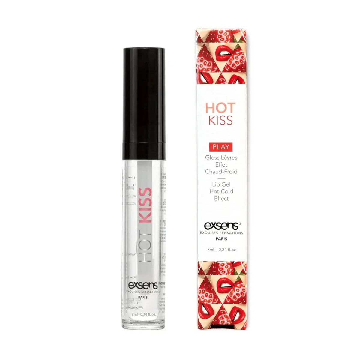 Exsens® Exsens Hot Kiss Strawberry Arousal Lip Gloss - Warming & Cooling