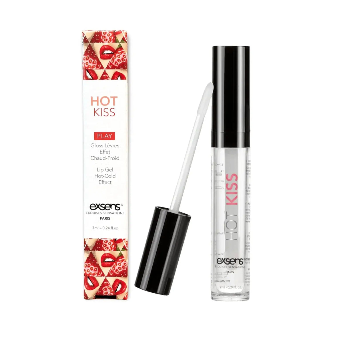 Exsens® Exsens Hot Kiss Strawberry Arousal Lip Gloss - Warming & Cooling