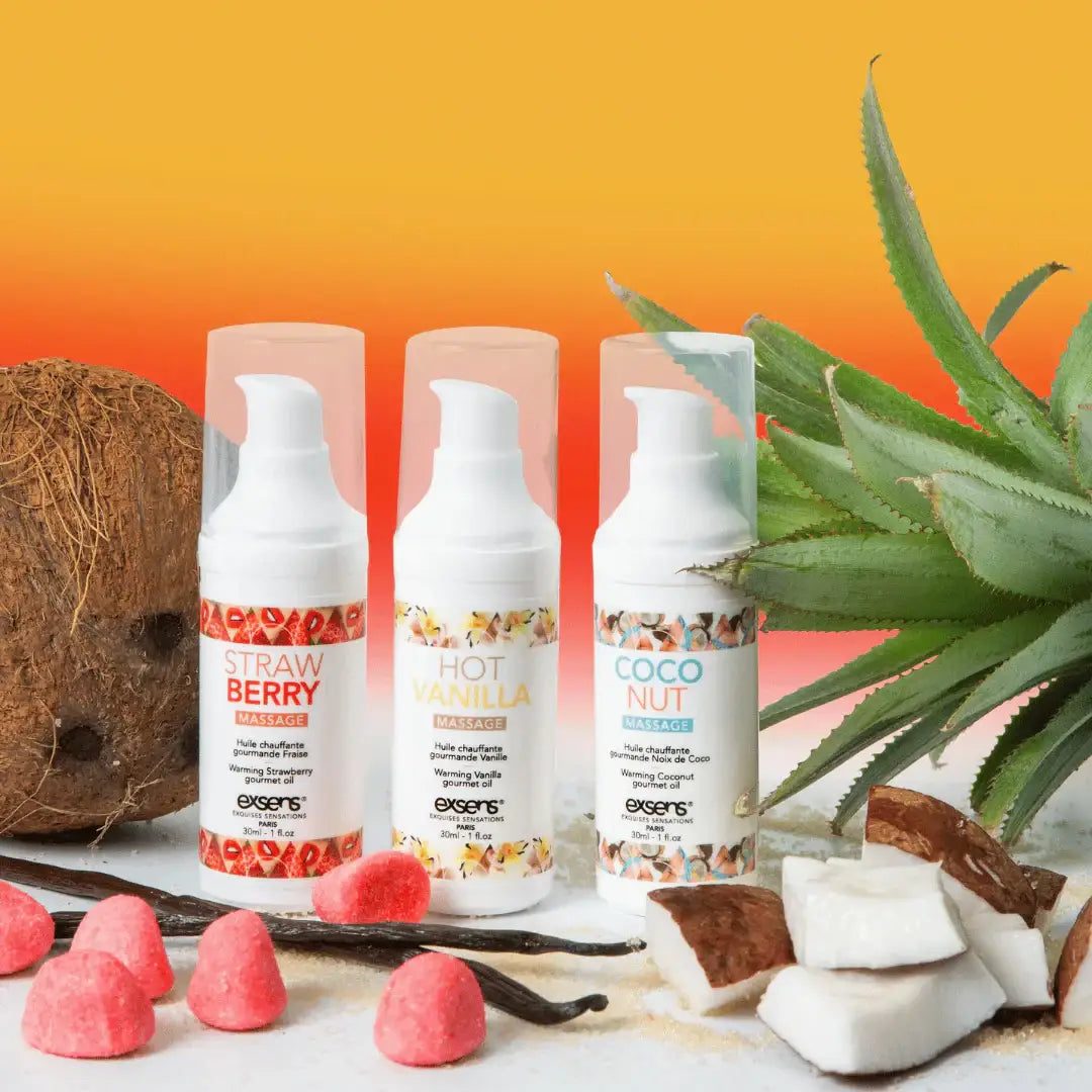 Exsens® Let’s Travel Warming Massage Oil Kit