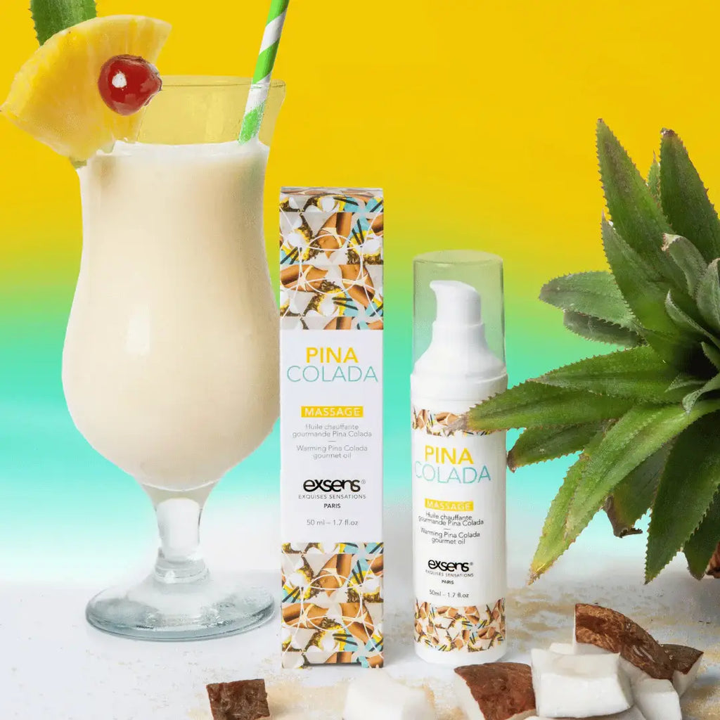 Exsens® Pina Colada Warming Massage Oil - 1.7 fl. oz.