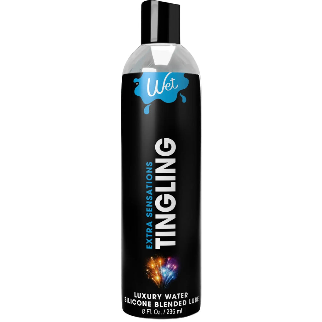 Extra Sensations Tingling Water/Silicone Hybrid Lubricant - 8 fl. oz.