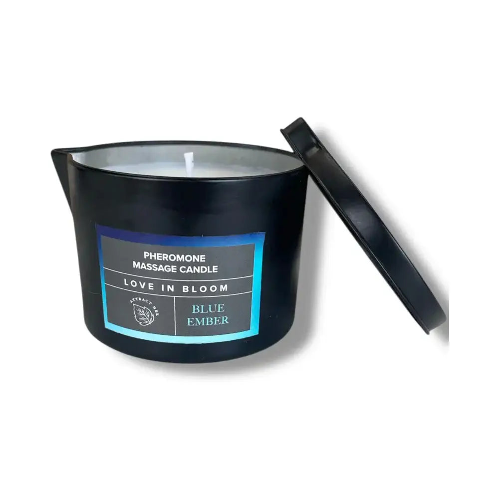 Eye of Love Bloom Pheromone Massage Candle Blue Ember Rolik®