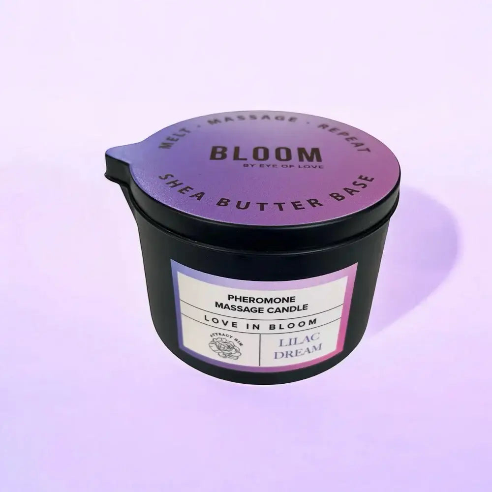 Eye of Love Bloom Pheromone Massage Candle Lilac Dream Rolik®