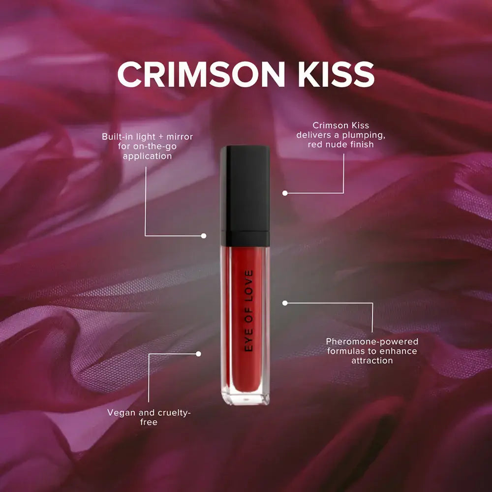 Eye of Love Matchmaker Lip Gloss – Crimson Kiss Pheromone Plumping