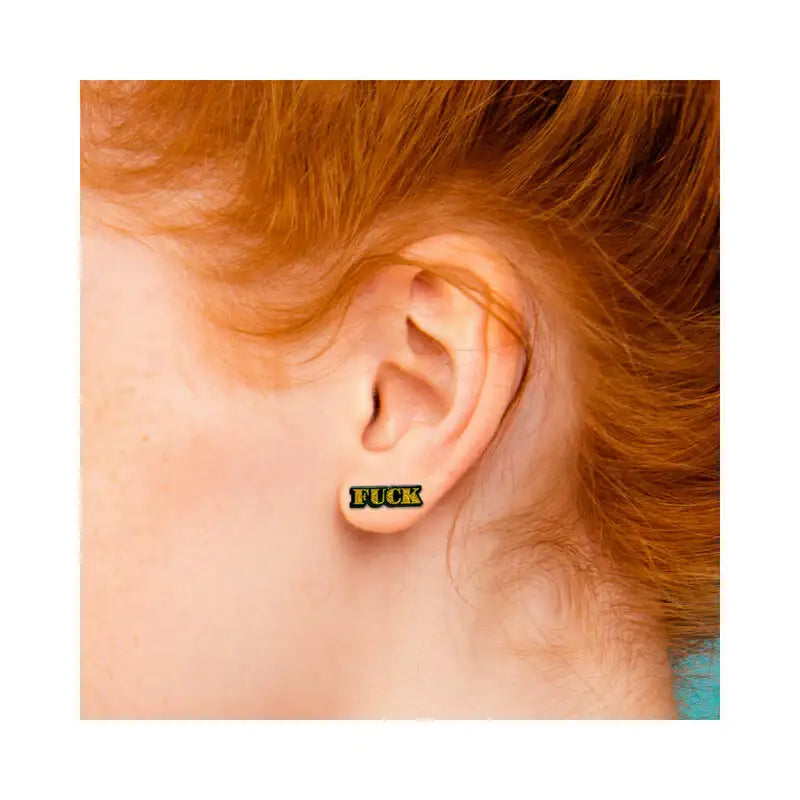 F*ck Earrings - Gold - Jewelry