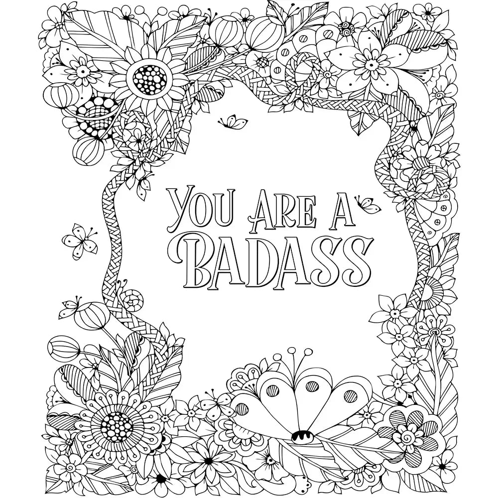 You Are a F*cking Badass Coloring Book - Books