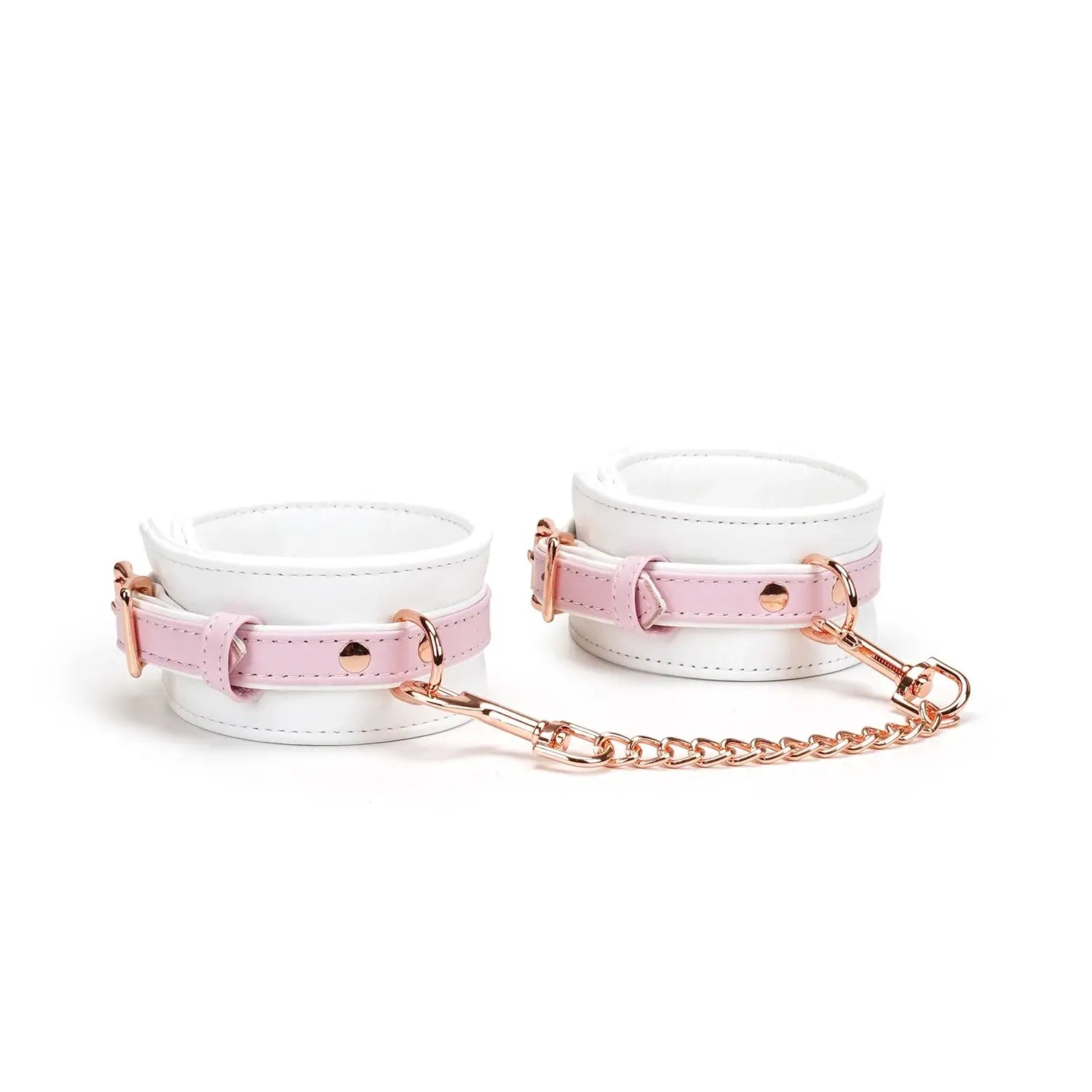 Fairy Collection Leather Ankle Cuffs - Pink - Restraints