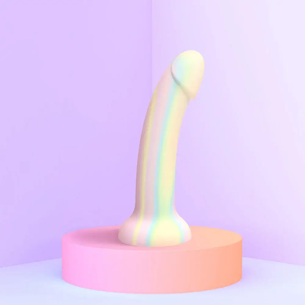 Fantasia Glow in the Dark DilDoll - Pastel Rainbow - Dildo