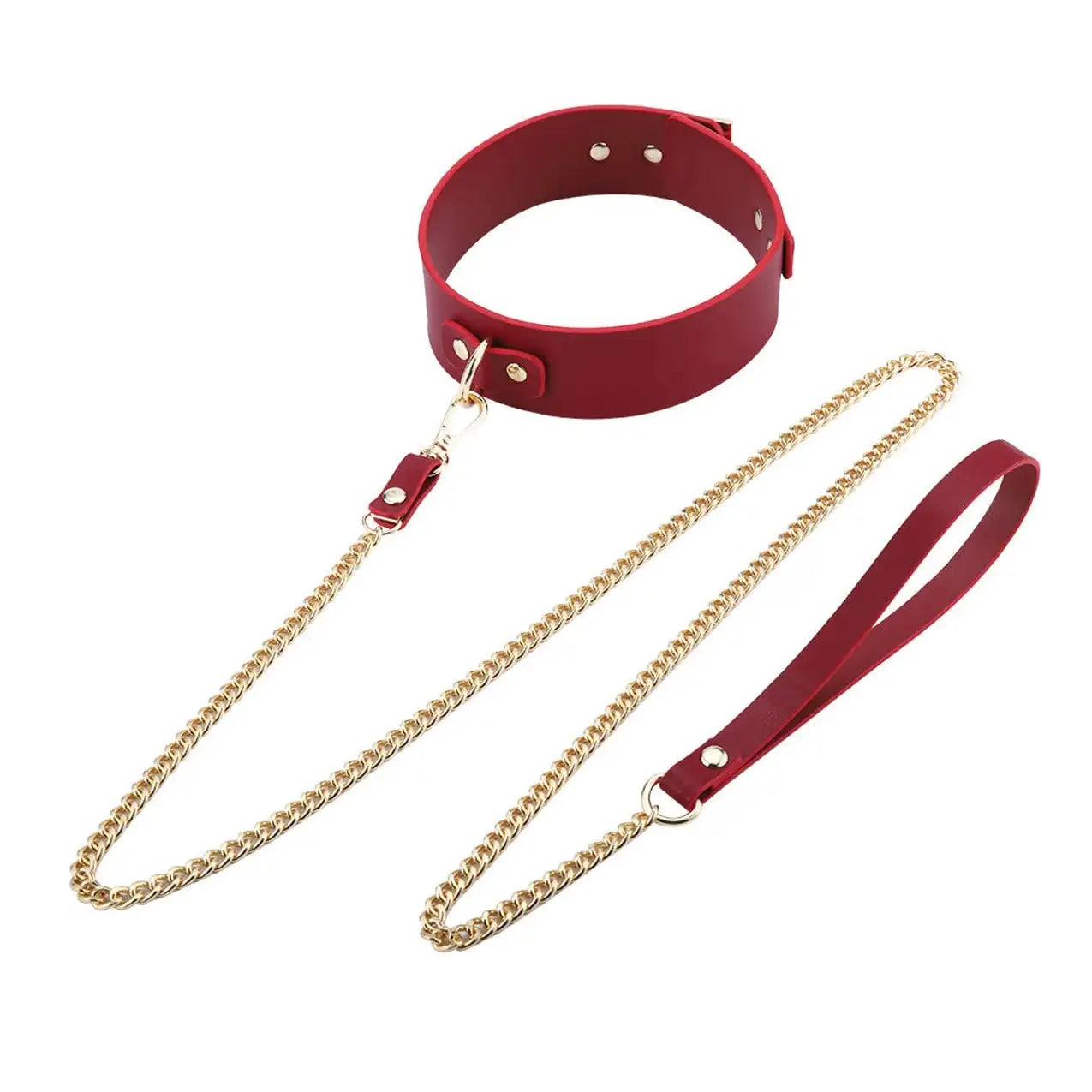 Federico Luxurious Leather Restraint Kit - Red - Restraints