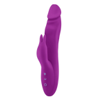 FemmeFunn Booster Rabbit Vibrator - 360° Rotating Dual Stimulation Purple