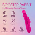 FemmeFunn Booster Rabbit Vibrator - 360° Rotating Dual Stimulation