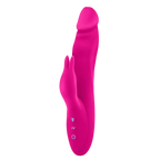 FemmeFunn Booster Rabbit Vibrator - 360° Rotating Dual Stimulation Hot Pink
