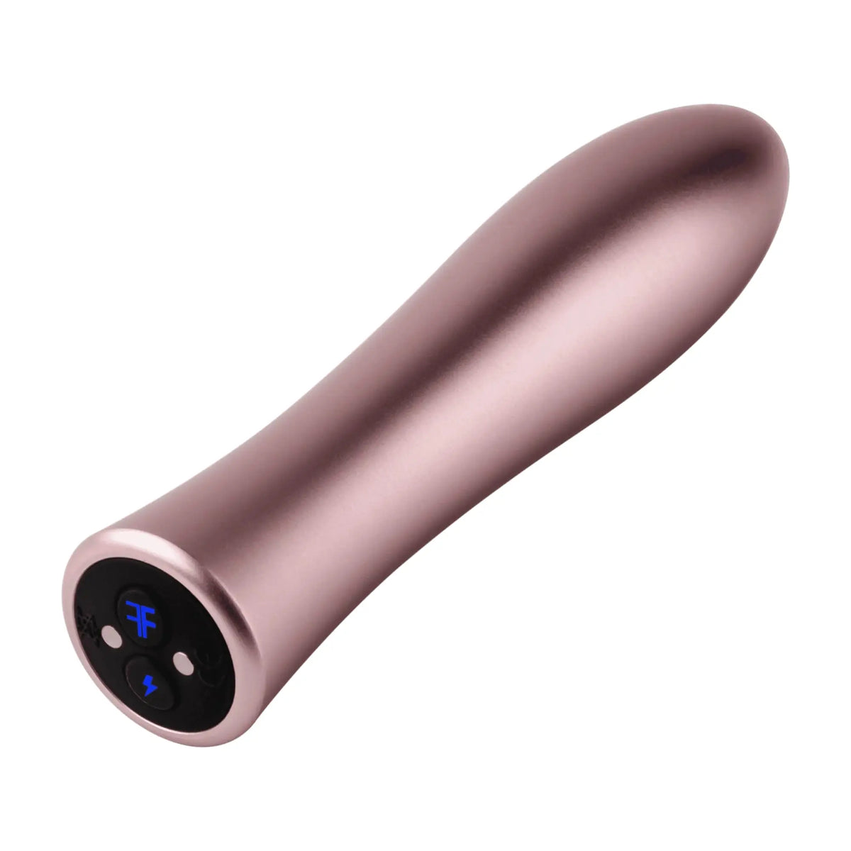 FemmeFunn Bougie Bullet Vibrator - 20 Modes Rechargeable Anodized Aluminum Rose Gold